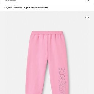 Versace Pink Sweatpants Relaxed Fit Joggers